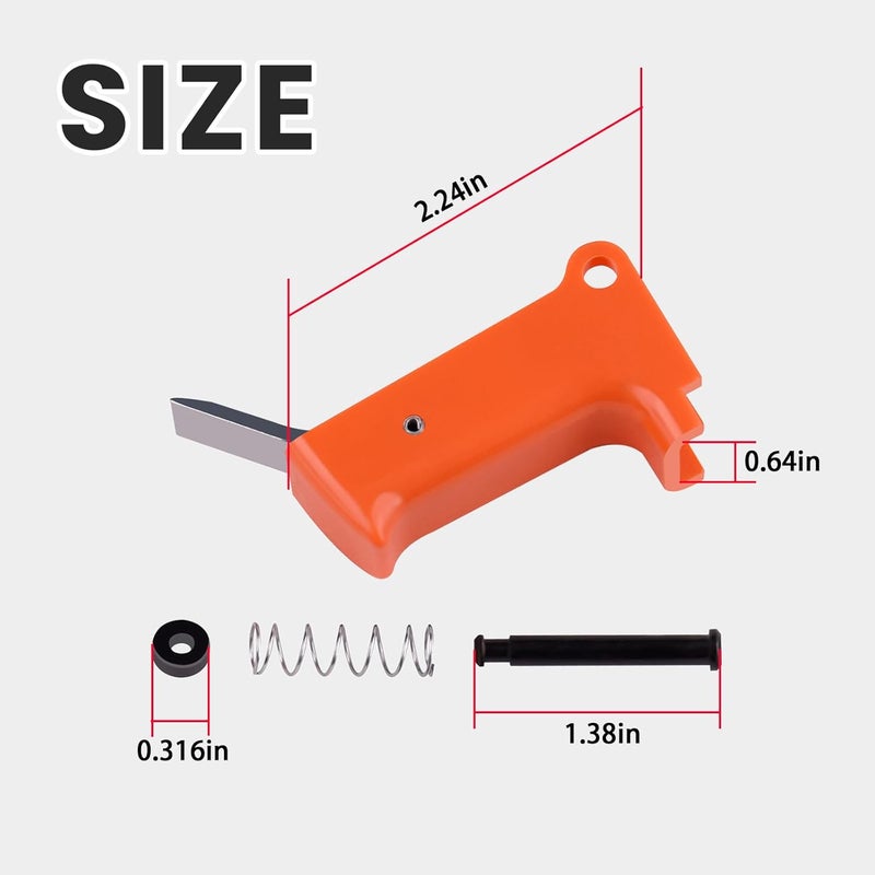 Ciuouient 501048 Trigger Kit (Include: Trigger + Pin + Retainer) Compatible with T250A-F16, 500910 Pneumatic Angled 16 Gauge Finish Nailer & F350S, 501000 Pneumatic PMP Strip Nailer - Image 4